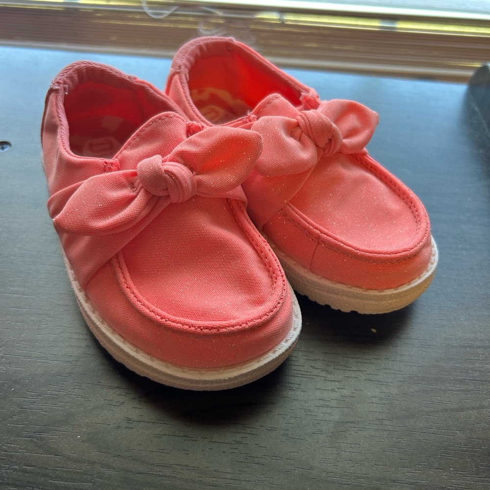 Hey Dude Stardust Pink Wendy Bow Shoes